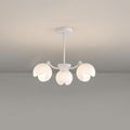 Murano Cream Chandelier 3 Heads: ∅ 23.6″ x H 7.9″ / Dia 60cm x H 20cm / White Chandelier