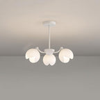 Murano Cream Chandelier 3 Heads: ∅ 23.6″ x H 7.9″ / Dia 60cm x H 20cm / White Chandelier
