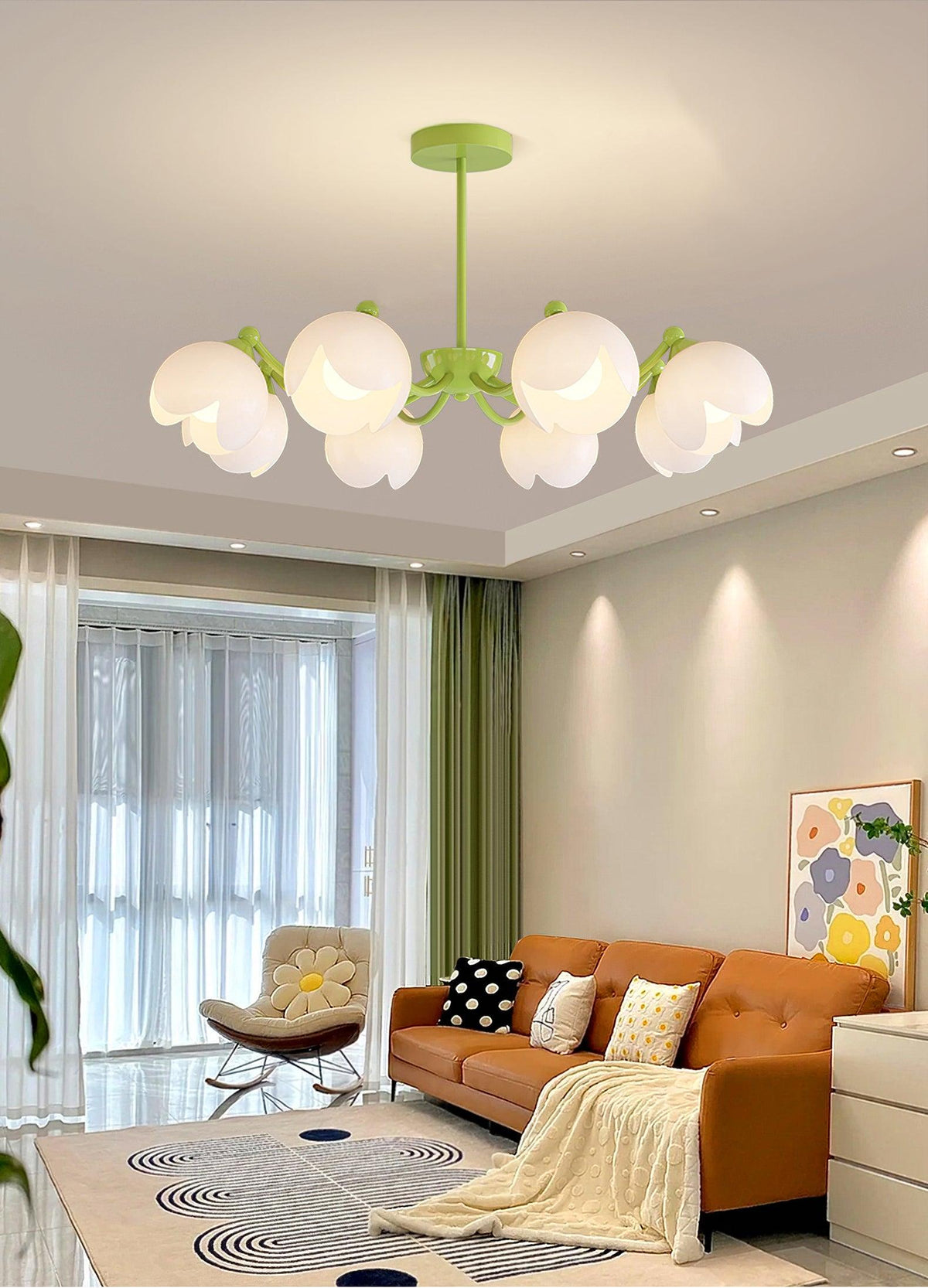 Murano Cream Chandelier Chandelier