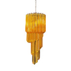 Spiral Prism Glass Chandelier