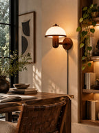 Mushroom Wood Wall Lamp