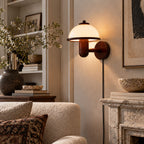 Mushroom Wood Wall Lamp
