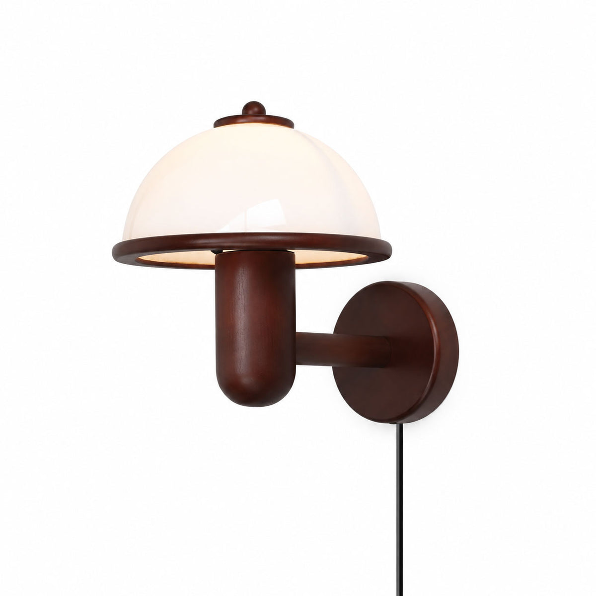 Mushroom Wood Wall Lamp