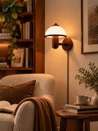 Mushroom Wood Wall Lamp
