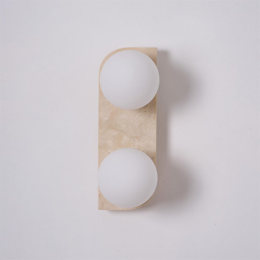 Elysian Travertine Plug-in Wall Light