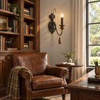 Newel Turned Wood Candle Sconce