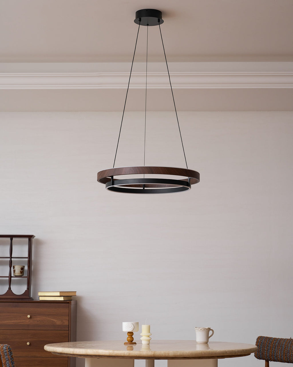 Wood Halo Pendant Lamp