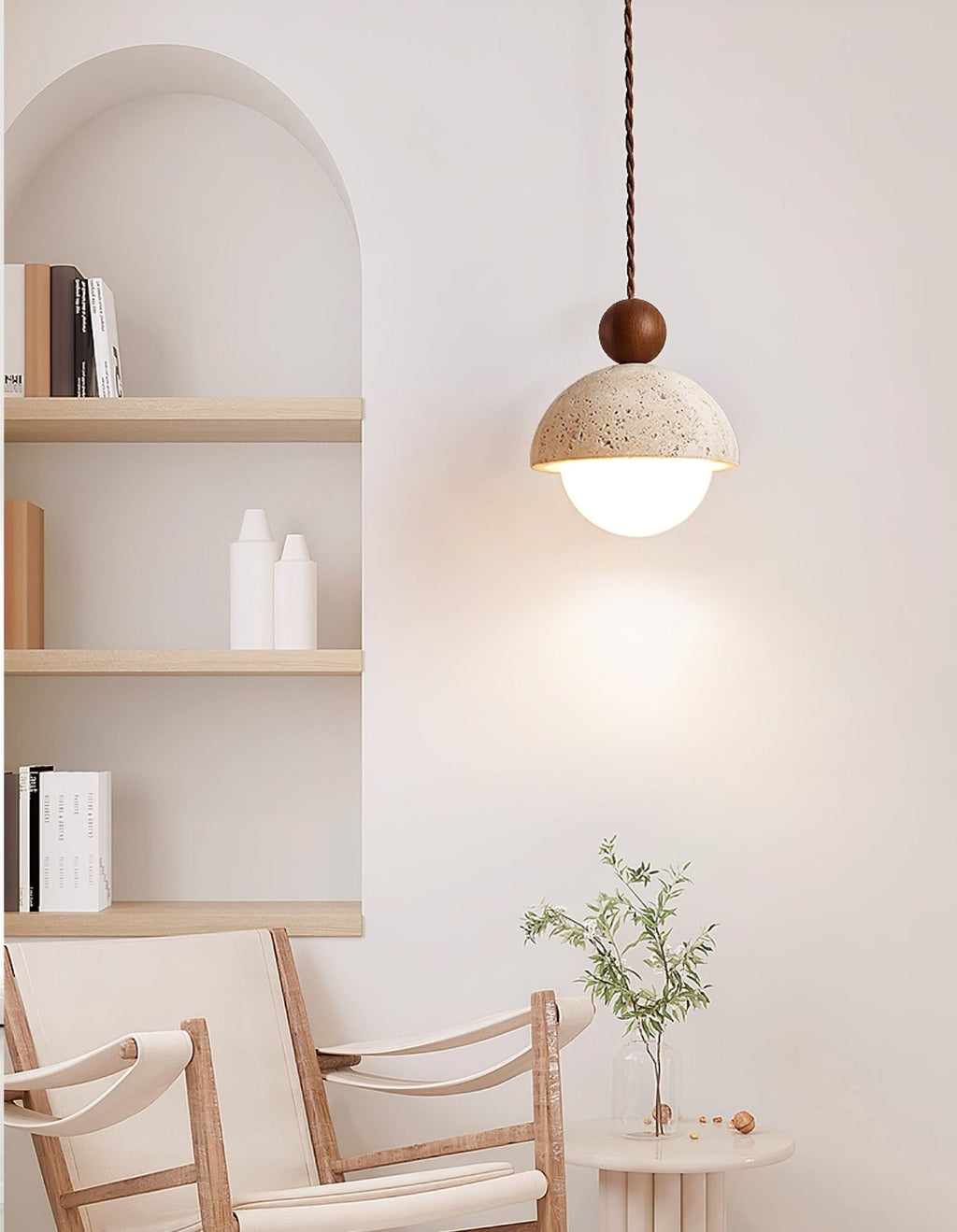 Niva Travertine Pendant Light