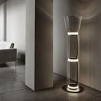 Bamboo Glass Floor Lamp Floor lamp