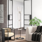 Bamboo Glass Floor Lamp Floor lamp