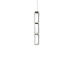 Cylindrical Glass Pendant Light ∅ 7.1″ x H 39.4″ / Dia 18cm x H 96cm / Warm Light Pendant light