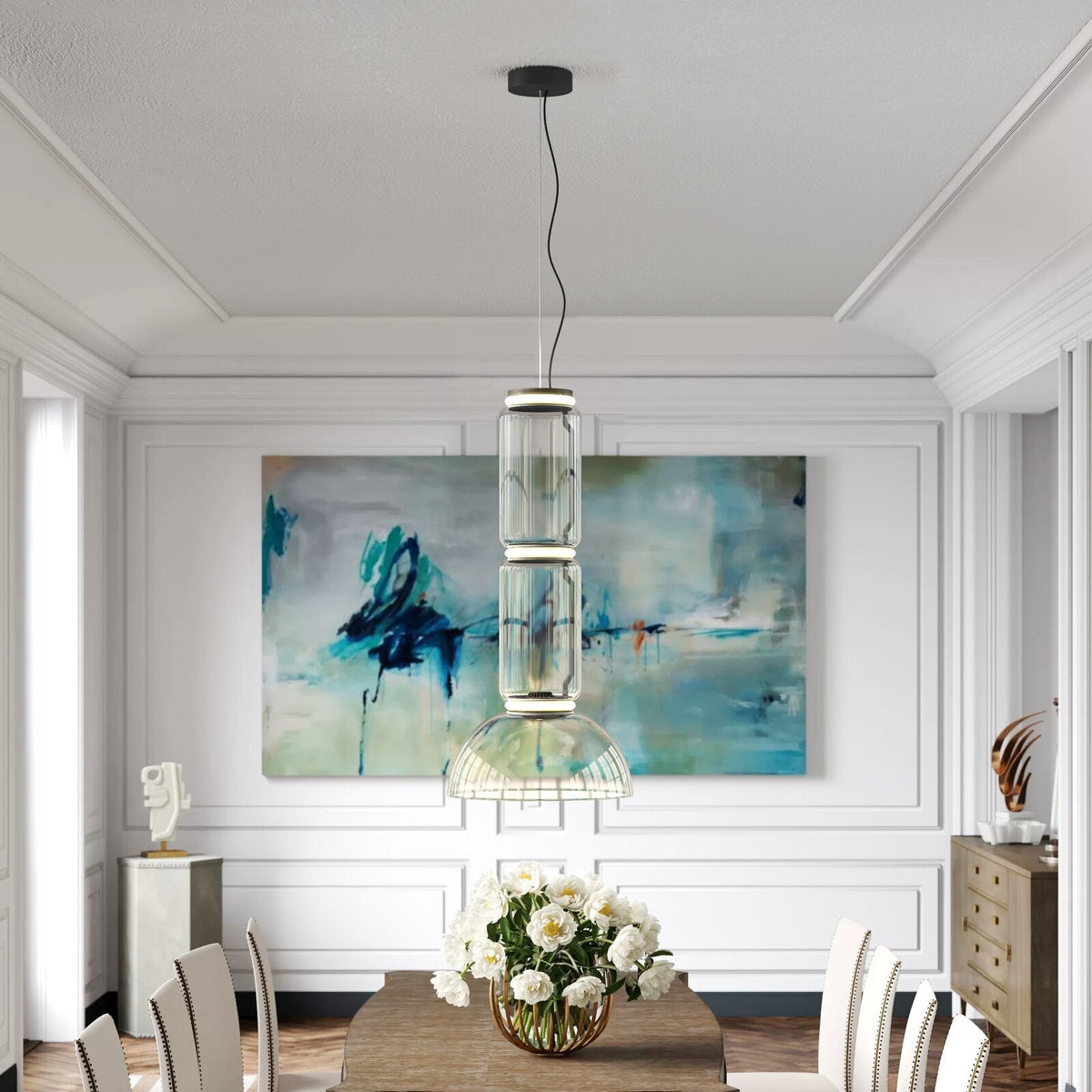 Cylindrical Glass Pendant Light Pendant light
