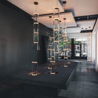 Bamboo Glass Floor Lamp Floor lamp
