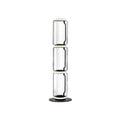 Bamboo Glass Floor Lamp ∅ 13.8″ x H 38.2″ / Dia 35cm x H 97cm / Clear + Black / US Plug Floor lamp