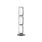 Bamboo Glass Floor Lamp ∅ 13.8″ x H 38.2″ / Dia 35cm x H 97cm / Clear + Black / US Plug Floor lamp