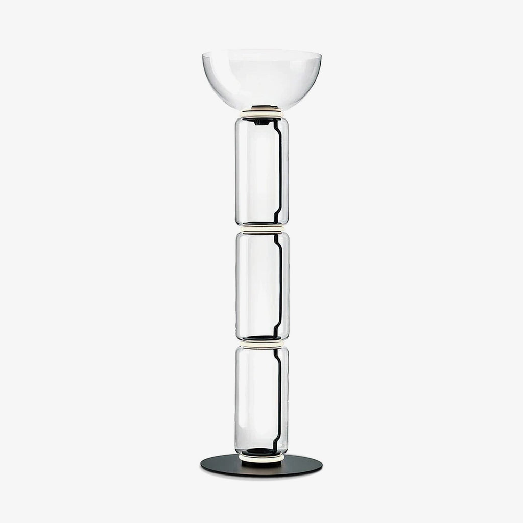 Bamboo Glass Floor Lamp Floor lamp