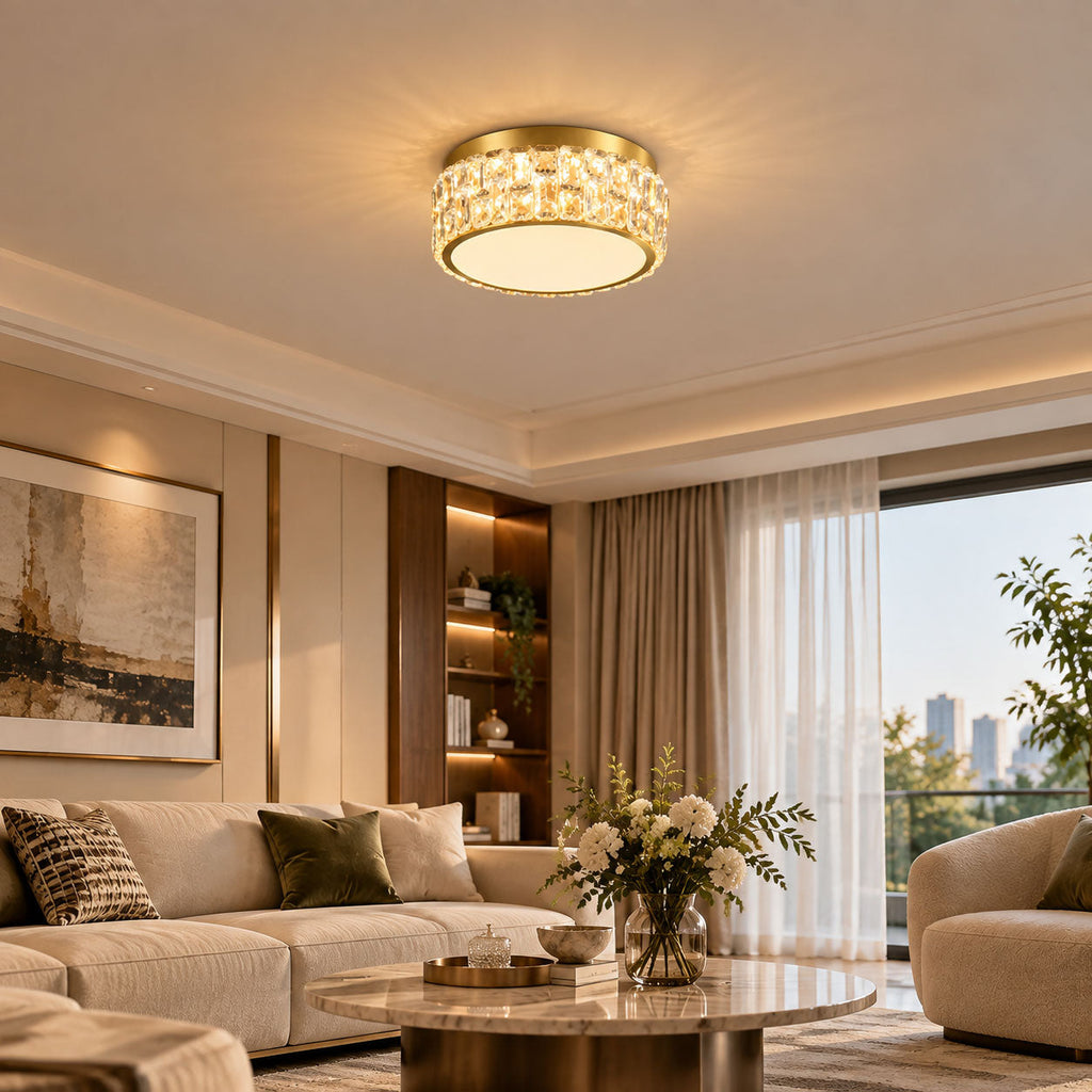 Noctis Crystal Ceiling Lamp
