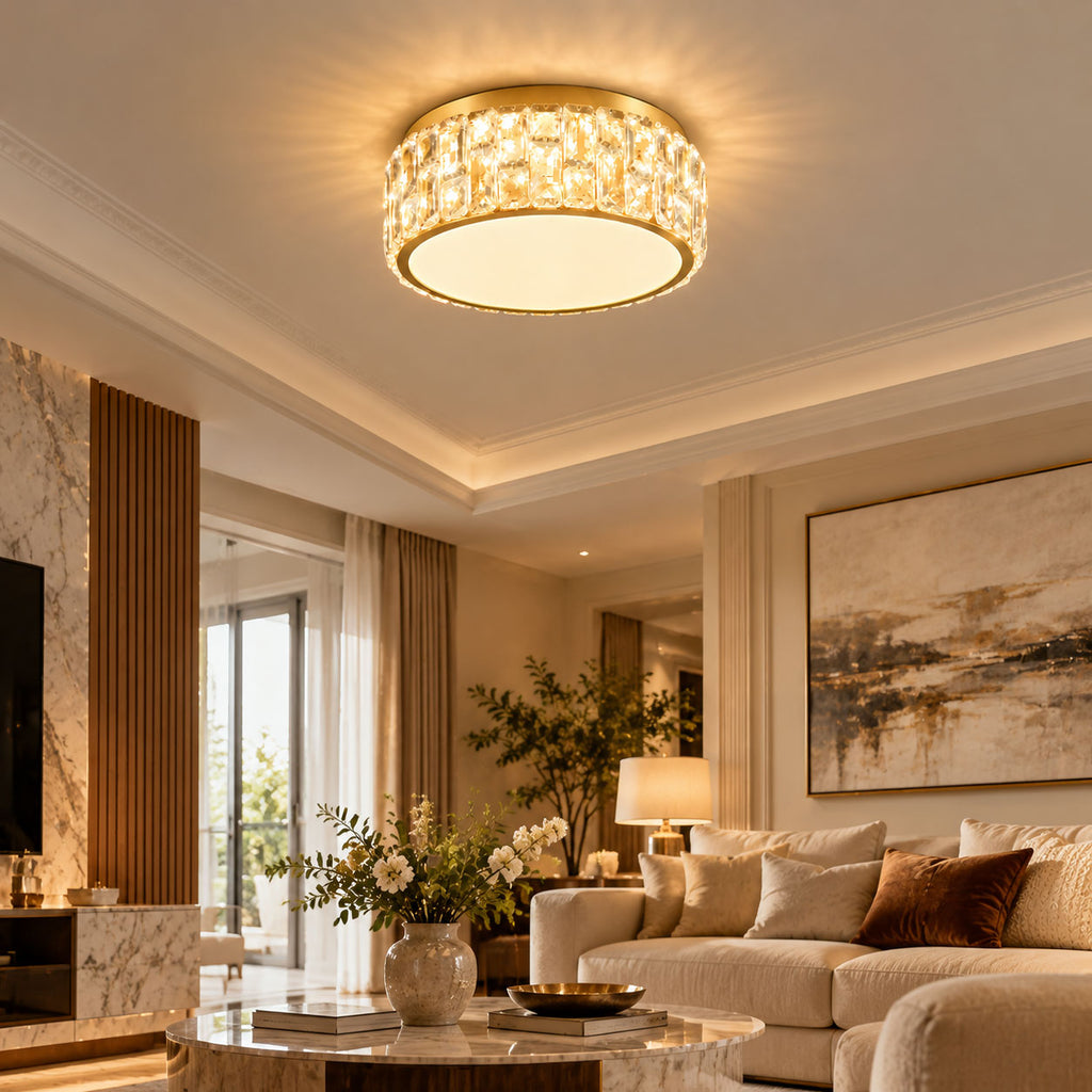Noctis Crystal Ceiling Lamp