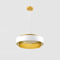 Nolan Pendant Light ∅ 15″ x H 5.9″ / Dia 38cm x H 15cm / Gold + White / Warm light Pendant light