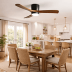 Nordic Wooden Ceiling Fan Light