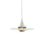 Nova Disc Pendant Light ∅ 11.8″ x H 7.9″ / Chrome Pendant light