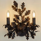 Oak Leaf Wrought Sconce