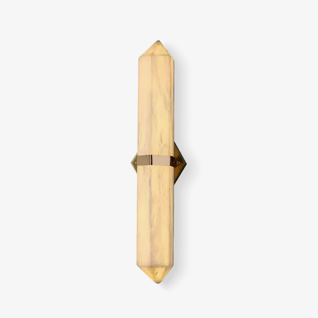 Alabaster Obelisk Wall Sconce