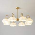 Octagonal Glass Bowl Chandelier