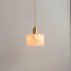 Odyssey Pendant Light ? 5.5″ x H 5.9″ / Dia 14cm x H 15cm / Brass + White Pendant light