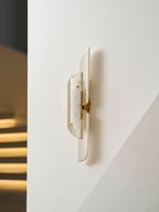 Sculpted Alabaster Wall Sconce