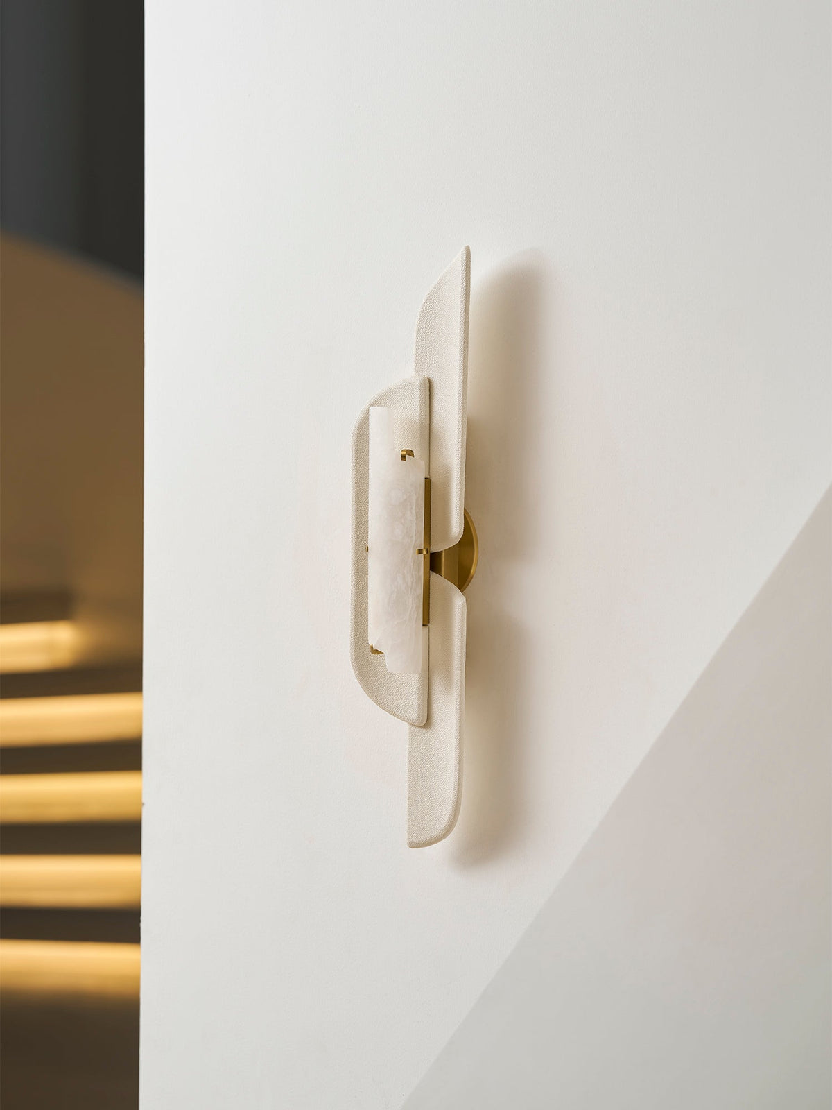 Sculpted Alabaster Wall Sconce