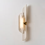 Sculpted Alabaster Wall Sconce