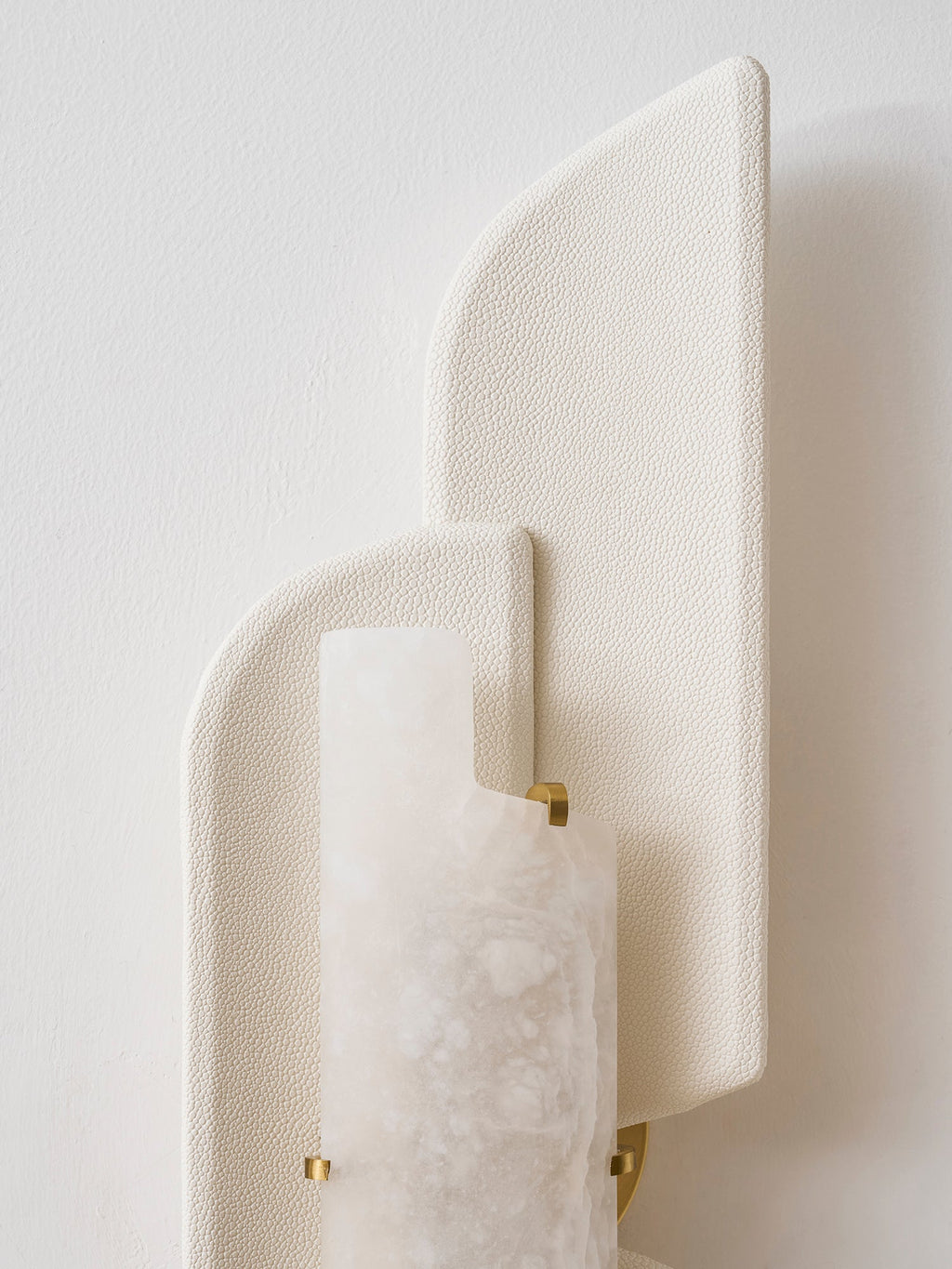 Sculpted Alabaster Wall Sconce