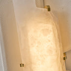 Sculpted Alabaster Wall Sconce
