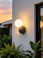 Ombrine Micro-Cement Outdoor Wall Sconce