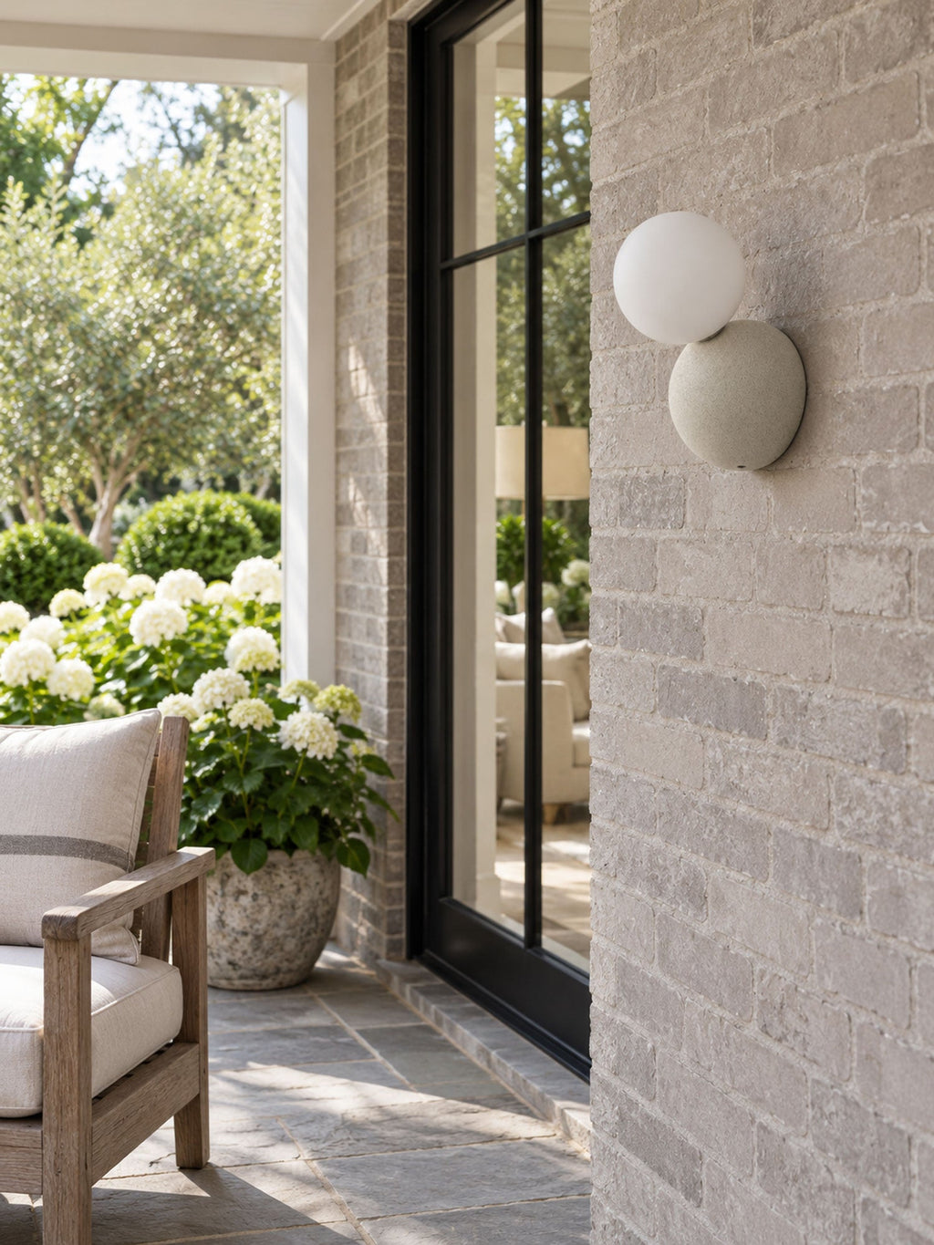 Ombrine Micro-Cement Outdoor Wall Sconce