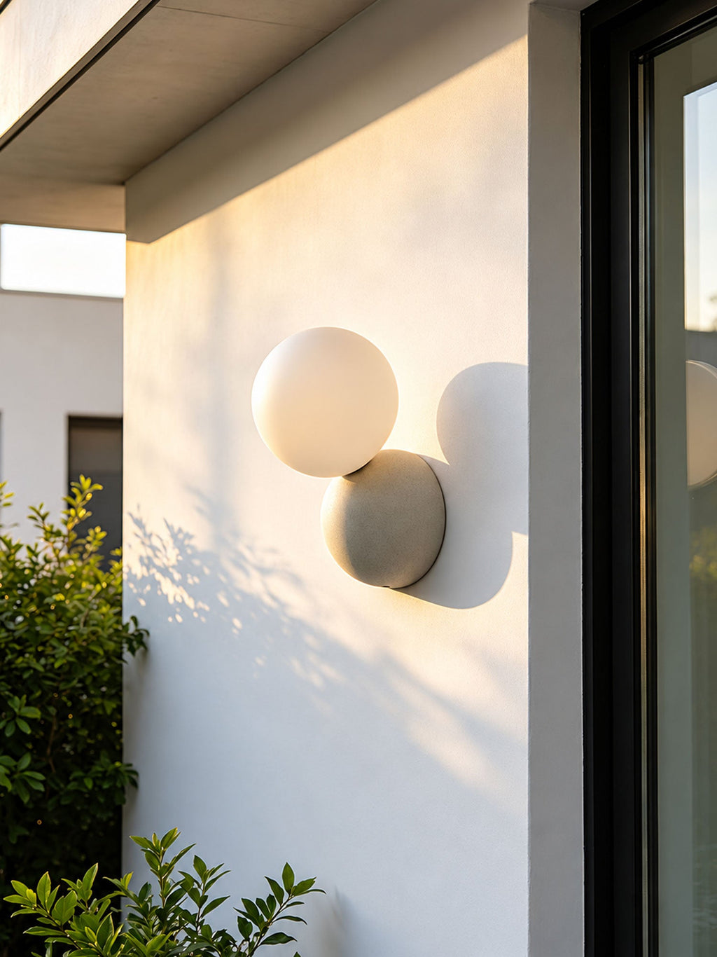 Ombrine Micro-Cement Outdoor Wall Sconce