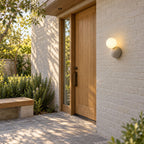 Ombrine Micro-Cement Outdoor Wall Sconce