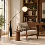 Opal Arc Floor Lamp