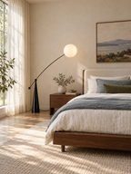 Opal Arc Floor Lamp