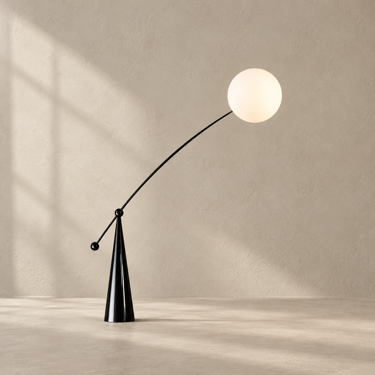 Opal Arc Floor Lamp