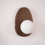 Orba Walnut Wall Lamp