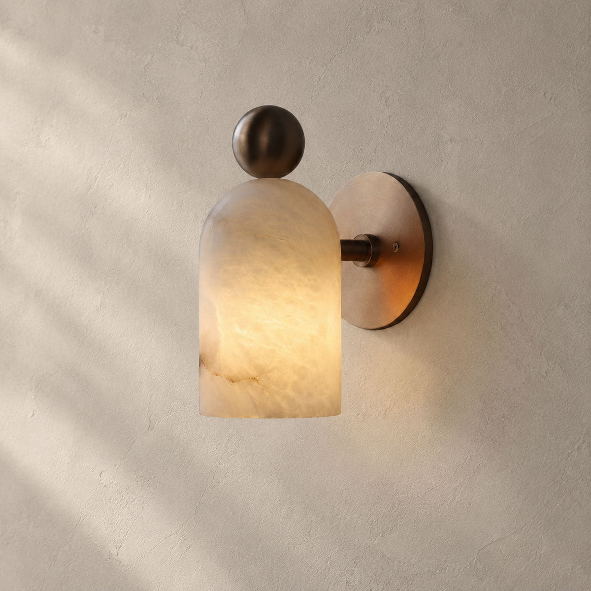 Orbit Alabaster Wall Sconce