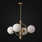 Orbit Alabaster Chandelier