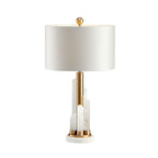 Orbit Metal Alabaster Table Lamp
