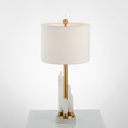 Orbit Metal Alabaster Table Lamp