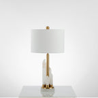 Orbit Metal Alabaster Table Lamp