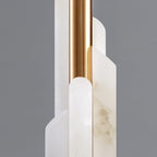 Orbit Metal Alabaster Table Lamp