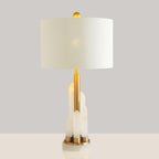 Orbit Metal Alabaster Table Lamp