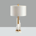 Orbit Metal Alabaster Table Lamp